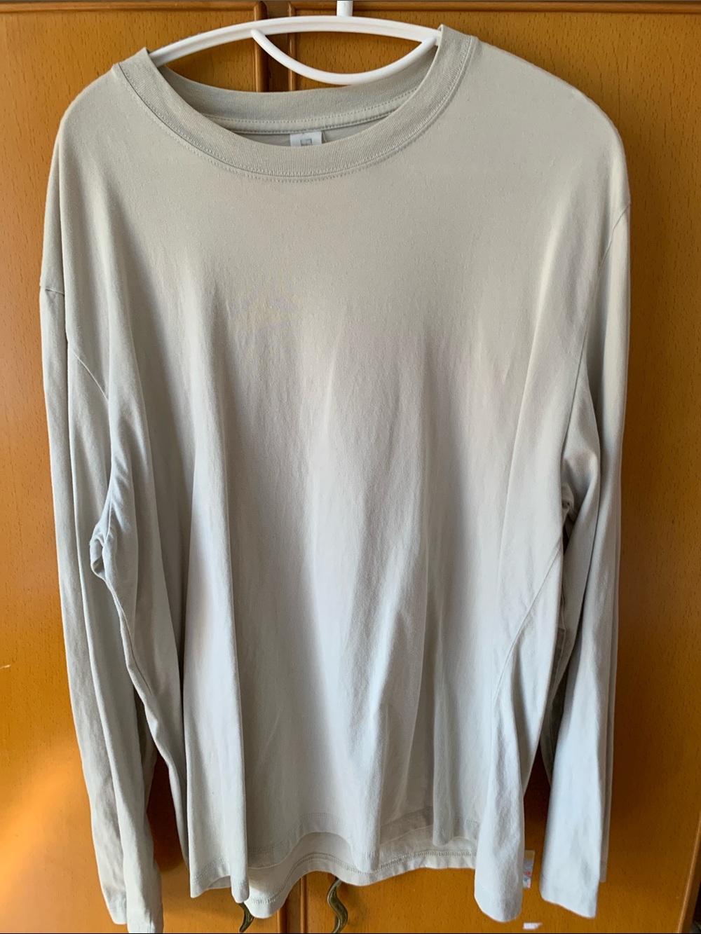 Kids Long Sleeve Crewneck Shirt - Light Gray